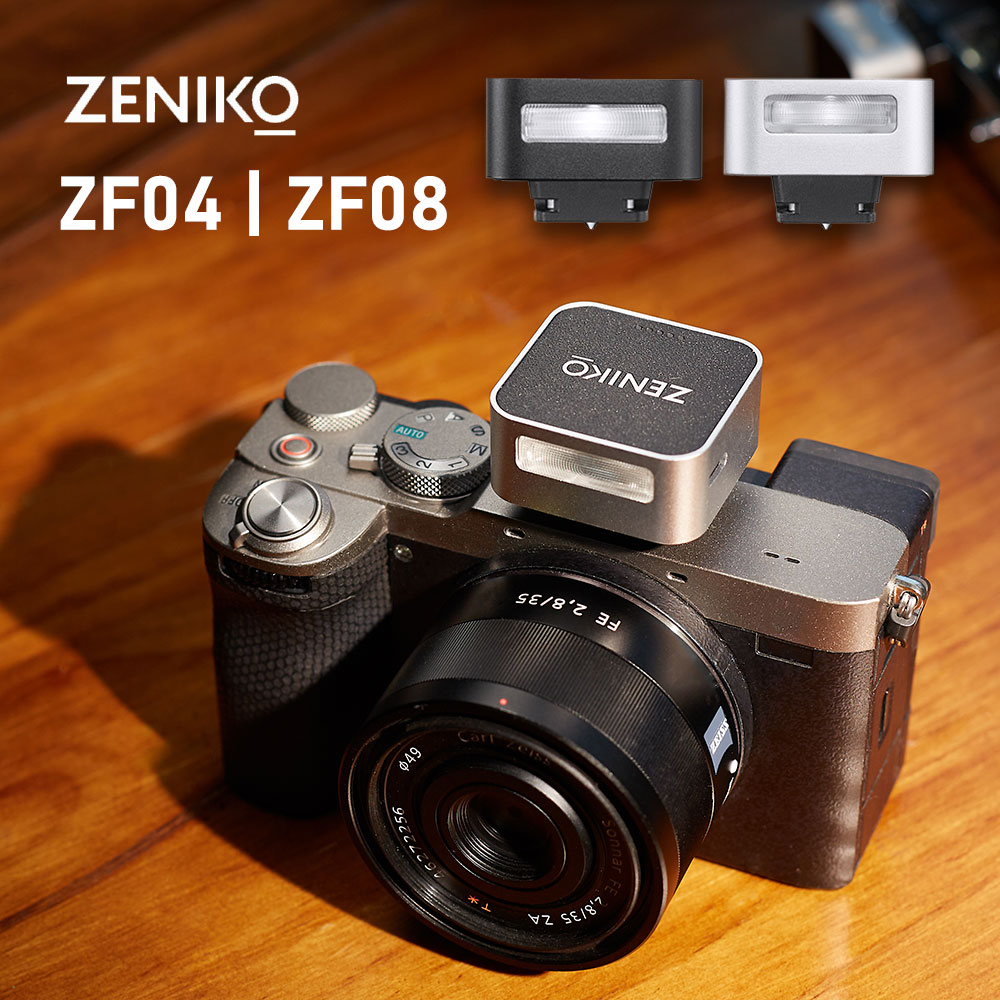 Canon Camera Eos R8 - ZENIKO ZF04 ZF08 فلاش كاميرا ريترو