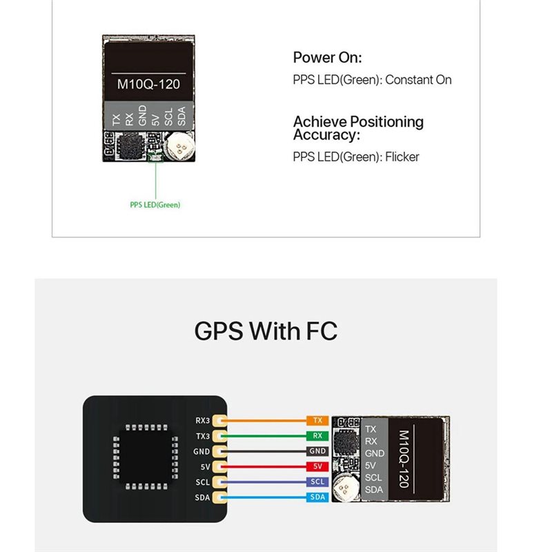 Drone Gps Module - وحدة GPS M10Q ببروتوكول مزدوج NMEA