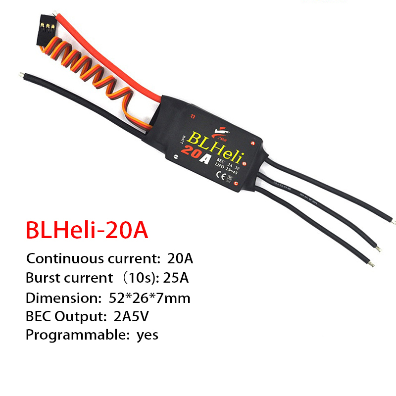 1-3 قطعة ESC BLHeli 20A 30A 50 - مراجعة Drone Esc وسعره