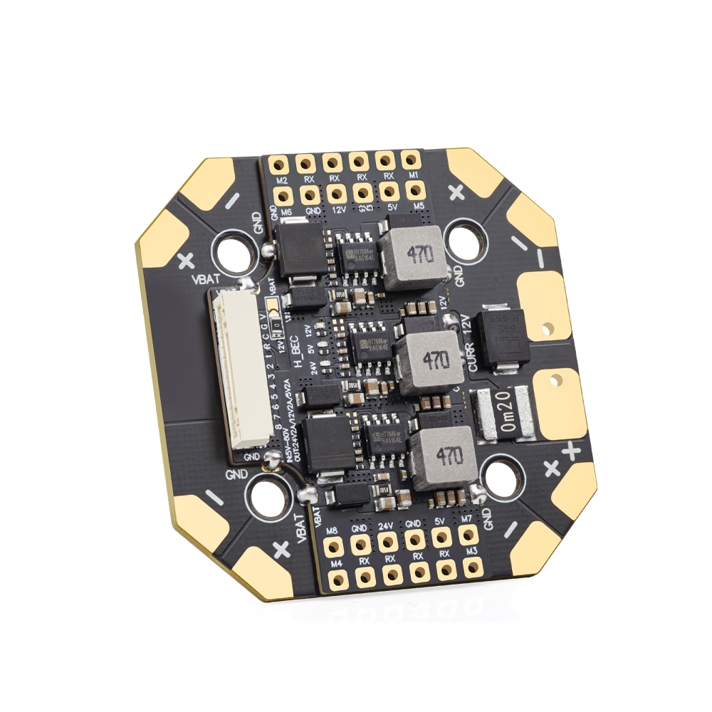 لوحة توزيع الطاقة HGLRC 100A 8 - مراجعة Drone Power Distribution Board وسعره