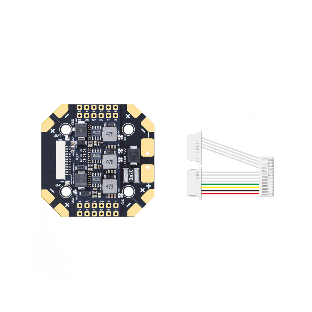 لوحة توزيع الطاقة HGLRC 100A 8 - مراجعة Drone Power Distribution Board وسعره