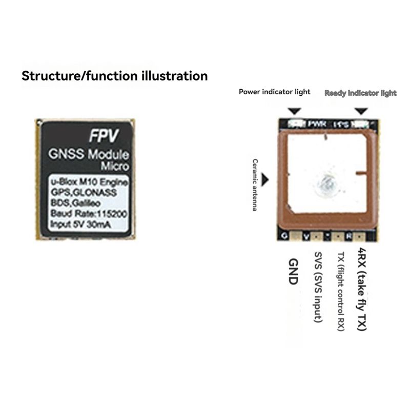 B16C-وحدة GPS ميكرو M10 من RUS - مراجعة Drone Gps Module وسعره